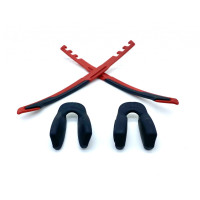 Kit Ponteiras das Hastes e Nosepads Oakley Jawbreaker OO9290 Vermelho