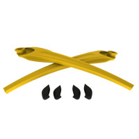 Kit Borrachas das Hastes e Nosepads Oakley Flak 2.0 XL OO9188 Amarelo 