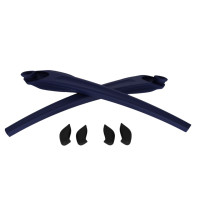 Kit Borrachas das Hastes e Nosepads Oakley Flak 2.0 XL OO9188 Azul 