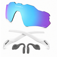 Kit Oakley Radar Ev Path Oo9208 - Lente Prizm Sapphire Polarizado + Sock Kit Branco