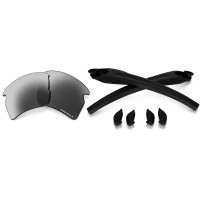Oakley Flak 2.0 Xl OO9188 Lente Prizm Black + Borrachas das Hastes e Nosepads Preto