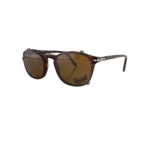 Armação Persol PO 3007-V 24 50 + Clip-on PO 3007C 962/83 50
