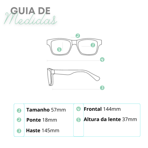 Armação Ray-Ban RB 8424 2509 57