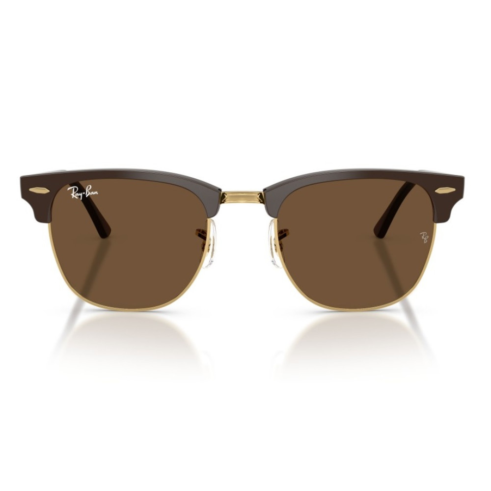 Rayページ Óculos De Sol Ray Ban Clubmaster Marrom RB 3016 6878/53 51