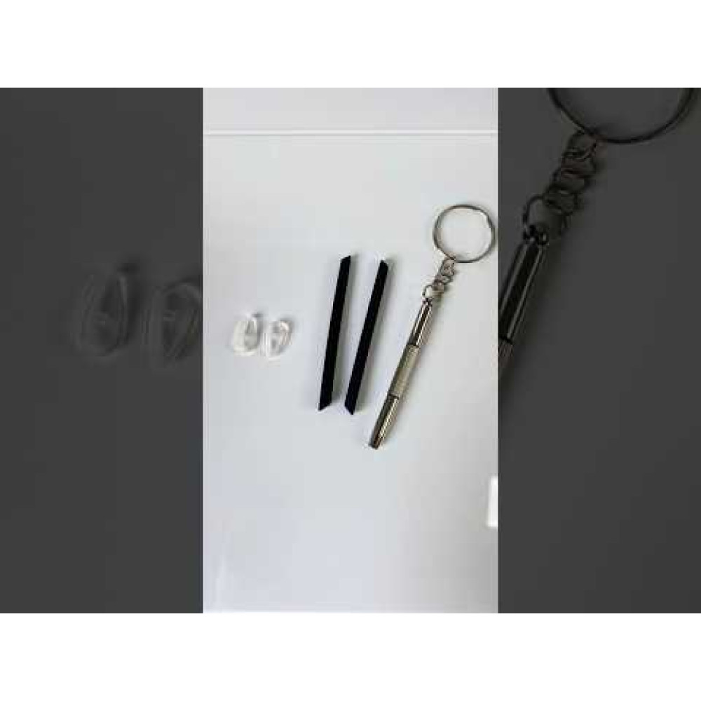 Kit Plaquetas + Chave de ajuste e Borracha da haste Oakley Fuller OX 3227