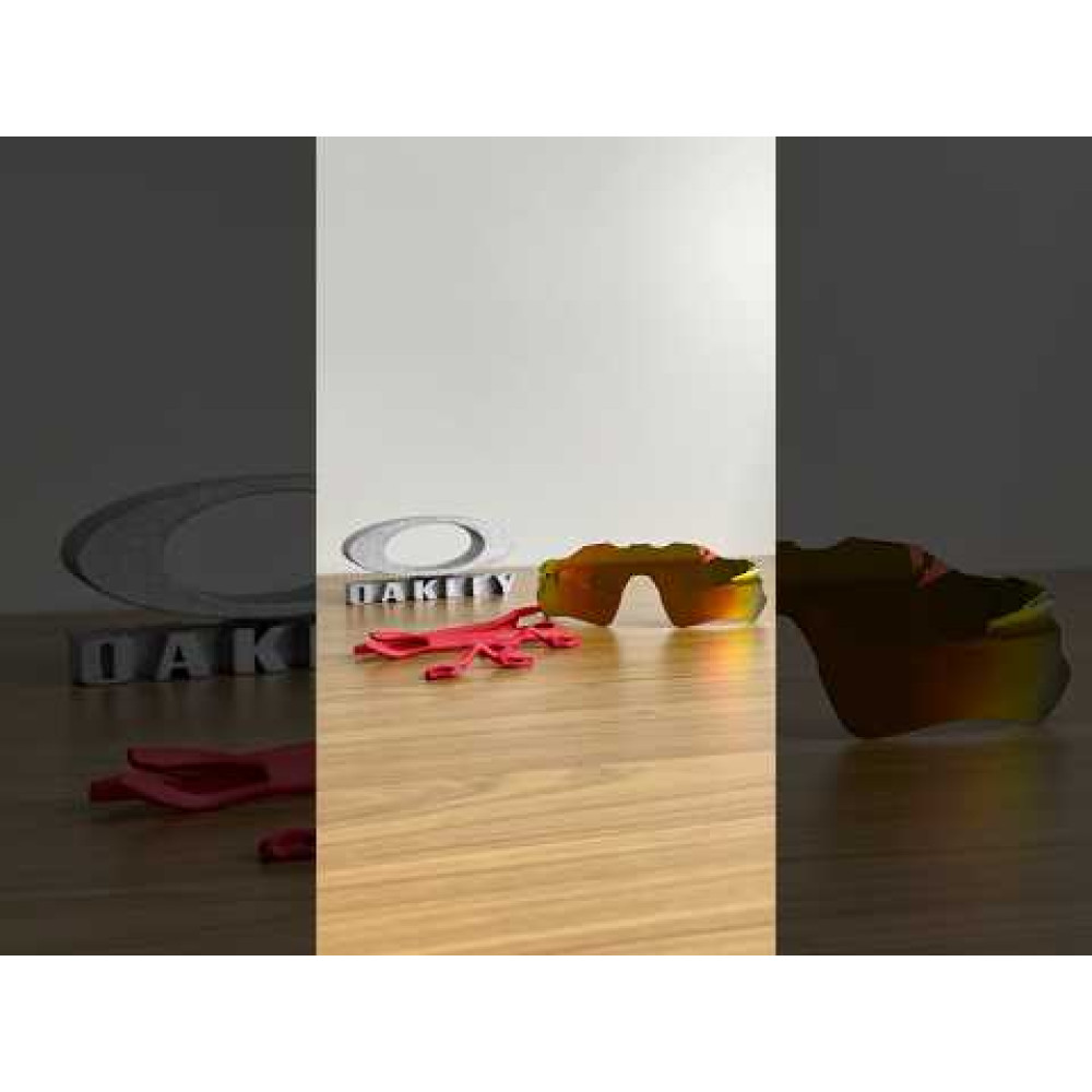 Kit Oakley Radar Ev Path Oo9208 - Lente Prizm Ruby + Sock Kit Vermelho